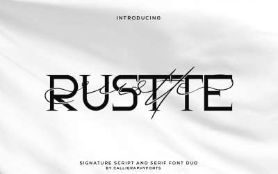 Шрифт Rustte Два разных шрифта