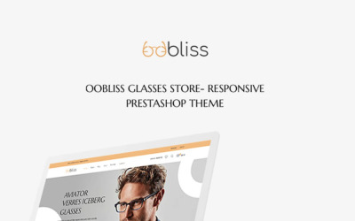 Tema Prestashop responsivo da loja de óculos TM Oobliss