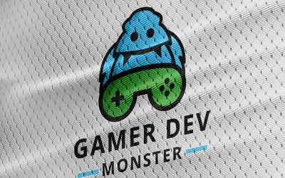 Professional Monster Gamer Logo template