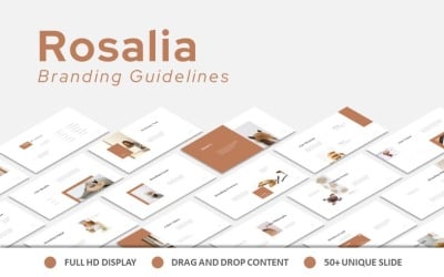 Keynote sur les lignes directrices de la marque Rosalia