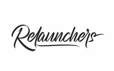 Relaunchers moderne Kalligraphie-Schriftart
