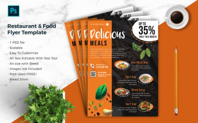 Restaurant &amp;amp; food Flyer Template vol-02