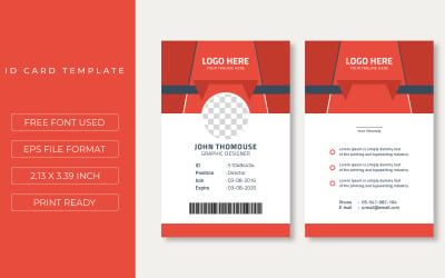 Corporate Id Card Template Design