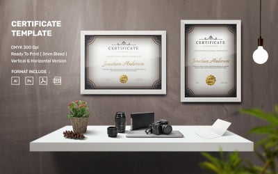 Jonathan Anderson - Certificate Template