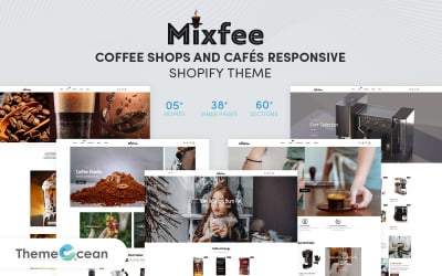 Mixfee - Cafés &amp;amp; Cafés Responsive Shopify Theme