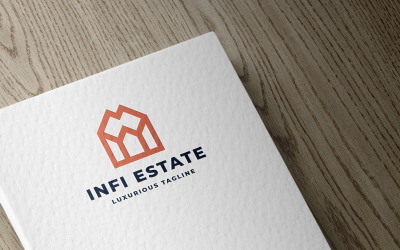 Modelo de logotipo do Infinity Real Estate