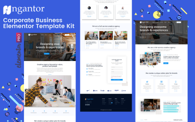 Ngantor - Kits de modèles d'entreprise Elementor Pro