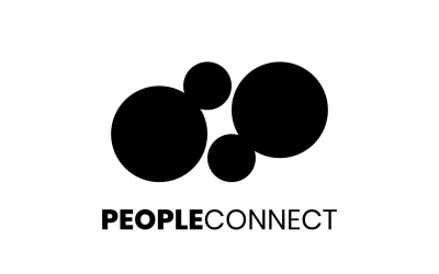 Plantilla de logotipo de People Connect