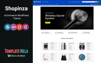 Shopinza - elektroniczny i modowy motyw WooCommerce