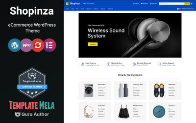 Shopinza - Tema WooCommerce electrónico y de moda