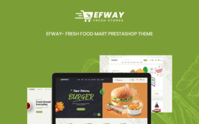 TM Efway - Tema PrestaShop del mercato degli alimenti freschi biologici