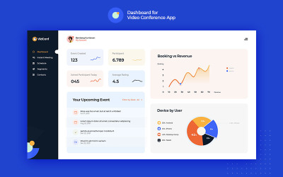 VidConf - Dashboard für Elemente der Benutzeroberfläche von Videokonferenzanwendungen