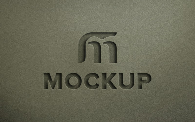 Debossed Effect Logo Ürün Mockup&amp;#39;ı