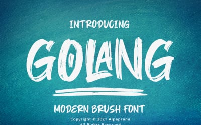 Golang - Modern Fırça Yazı Tipleri