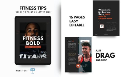 Шаблон мотивации для фитнеса и бодибилдинга Основная презентация