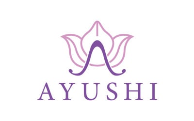 Ayushi Cosmetics &amp;amp; Herbals Logo Şablonu