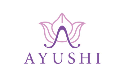 Ayushi Cosmetics &amp;amp; Herbals Logo Vorlage