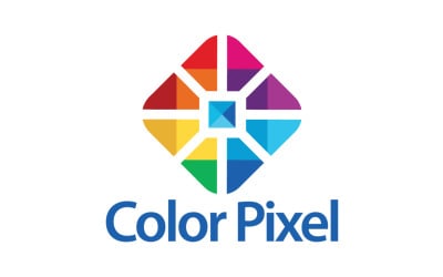Color Pixel Logo Template