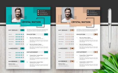Crystal Watson - Minimalista - Plantilla de currículum imprimible