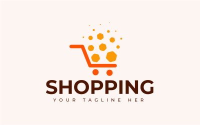 Modern winkelen pictogram Logo sjabloon