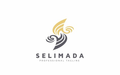Plantilla de logotipo de letra Selimada S