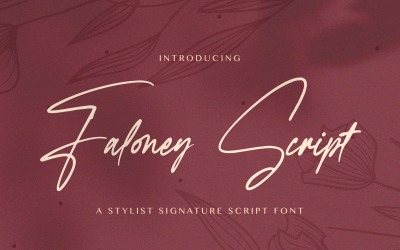 Faloney Script - Fuente manuscrita
