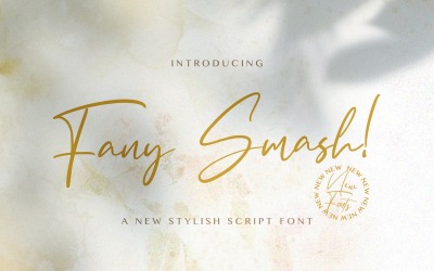 Fany Smash - Handskrivet typsnitt