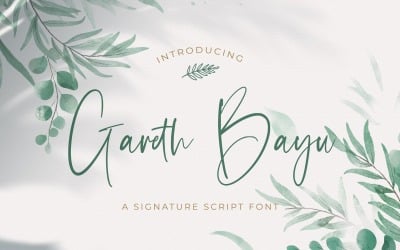 Gareth Bayu - Handwritten Font