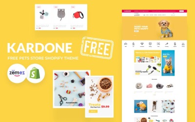 Kardone Free Pets Store Theme Szablon Shopify