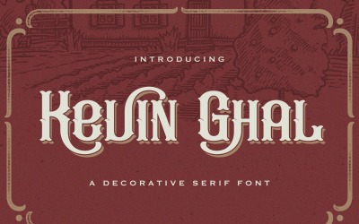 Kevin Ghal - viktoriánus díszítő betűtípus