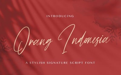 Orang Indonesia - Carattere scritto a mano