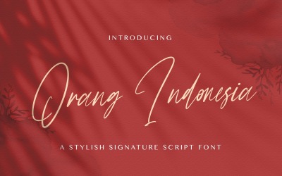 Orang Indonesia - Handskrivet teckensnitt