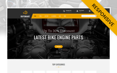 OutSmart - Адаптивна тема Prestashop Store для автозапчастин