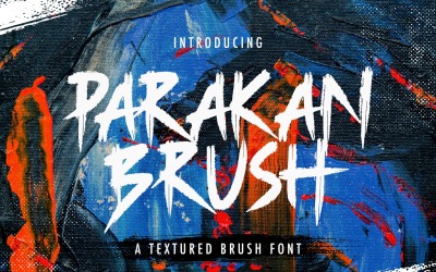 Parakan Brush - Display Brush Font