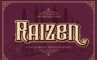 Raizen - viktoriánus díszítő betűtípus