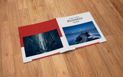 Square Business Brochure Vorlage für die Unternehmensidentität
