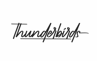 Thunderbirds-Signaturschrift