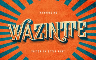 Wazintte - Carattere decorativo vittoriano