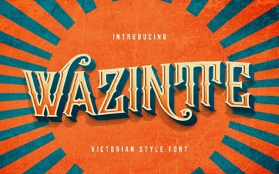 Wazintte - Victorian Decorative Font