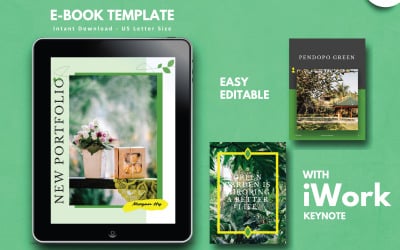 Botanical Photography Portfolio eBook Keynote Template Präsentation