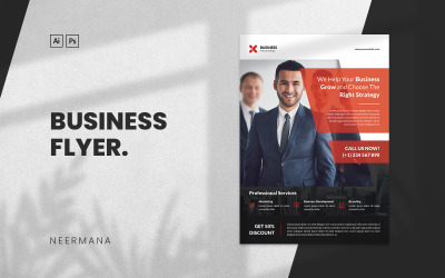 Business Services Flyer Corporate identity template