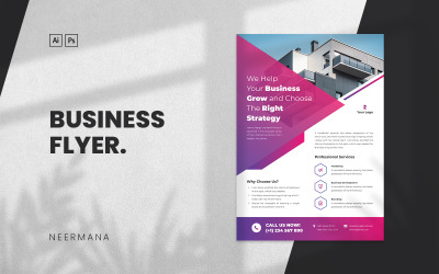Business Services Flyer Vol 3 Modelo de identidade corporativa