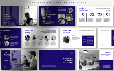Professional Corporate Business PPTX PowerPoint Template