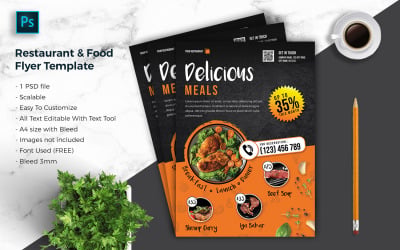 Restaurant &amp;amp; food Flyer Template vol-03