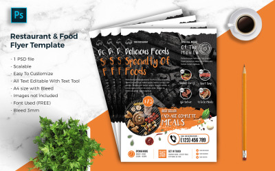 Restaurant &amp;amp; food Flyer Template vol-04