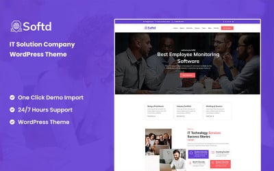 Softd - IT Solution Company Responsive WordPress Theme