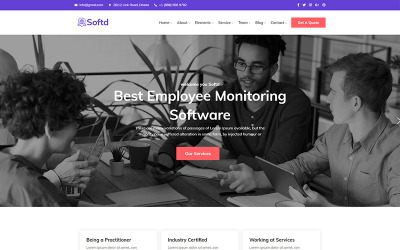 Softd - Tema WordPress adaptable para empresas de soluciones de TI