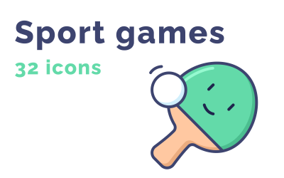 Spor Oyunları Iconset şablonu Duygu