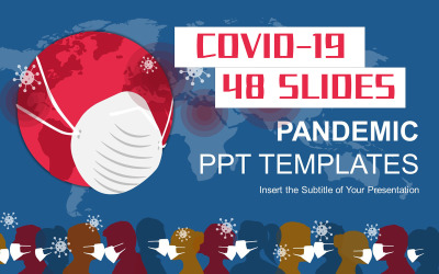Szablon programu PowerPoint dla Pandemic Covid-19