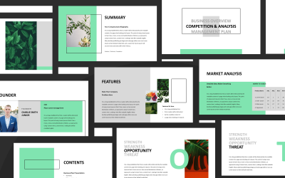 Üzleti terv bemutató PowerPoint sablon